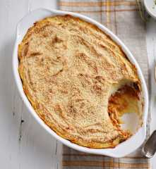 Parmigiana vegetariana con ragù di lenticchie