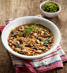 Pearl Barley and White Bean Stew
