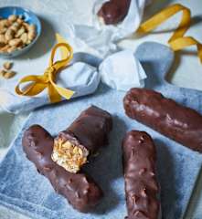 Vegane Erdnuss-Schoko-Riegel