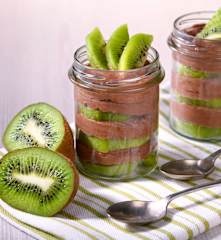 Mousse cioccolato e kiwi