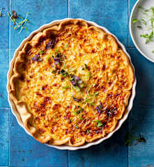 Torta salata porri e Gruviera