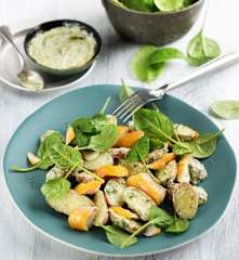 Pommes de terre, haddock et épinards