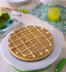 Tarta de lima con streusel