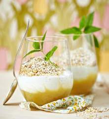 Apfel-Amaranth-Quarkspeise