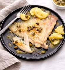 Aile de raie aux câpres