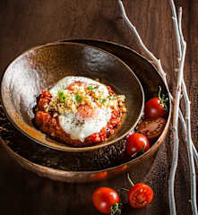 Shakshuka mit Ziegenkäse