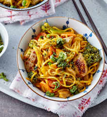 Curry Noodles with Pork