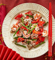 黑松露炒黑虎虾