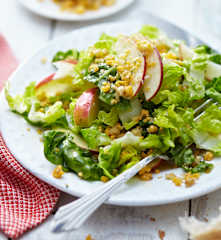 Apfel-Cheddar-Salat