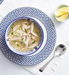 Avgolemono (chicken soup with egg and lemon)
