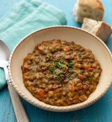 Lentil and Pancetta Stew