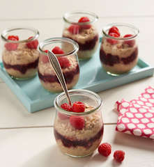 Almond Butter and Jam Overnight Oats