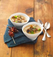 Soupe aux champignons des bois
