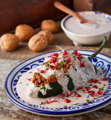 Chile en nogada vegetariano