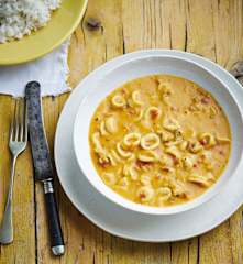 Lulas com molho aurora