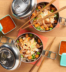 Sriracha Chicken with Soba Noodle Salad