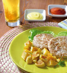 Burger di tacchino, melanzane e ricotta