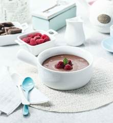 Crema de chocolate con queso