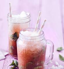 Rhabarber-Minz-Cocktail