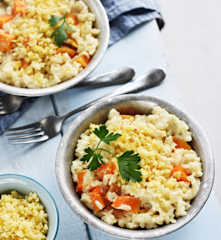 Risotto à la butternut et aux amandes