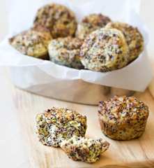 Ham and cheese quinoa muffins