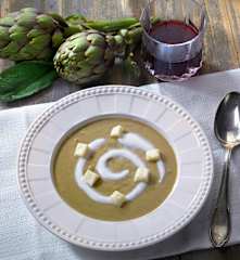 Vellutata di carciofi e taleggio