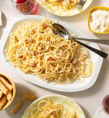 Espaguetis carbonara XXL