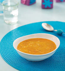 Zupa z krewetkami i makaronem (dla dzieci)