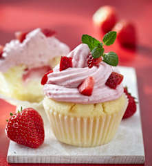 Erdbeer-Cupcakes