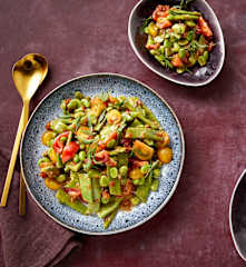 Bohnensalat mit Tomatendressing