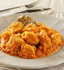 Lomo de cerdo con tomate