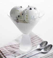 Gelado de stracciatella