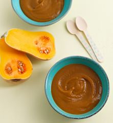 2 purés de legumes - introdução da batata-doce e da abóbora