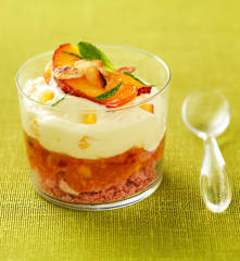 Fraîcheur de nectarine en verrines