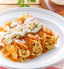 Enchiladas de pollo
