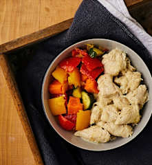 Pollo alla birra con verdure