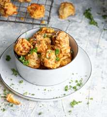 Bocados de papa y zanahoria