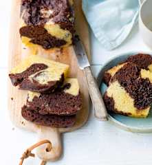 Gâteau marbré à la vapeur