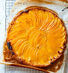 Tarte à la mangue et au citron vert