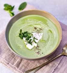 Erbsen-Minz-Suppe
