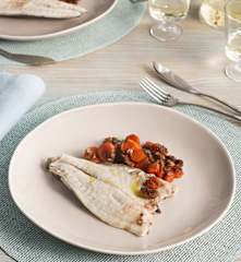 Dorada al vapor con verduras agridulces