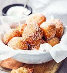 Mini pączki twarogowe