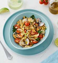 Farfalle risottate con vongole e pomodorini