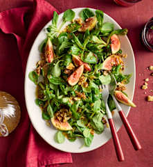 Feldsalat mit Kaffee-Feigen-Dressing
