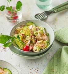 Asiatischer Gurken-Kohlrabisalat