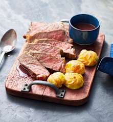 Côte de bœuf sauce bordelaise et pommes duchesses