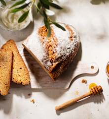 Pan de soda con yogur y miel