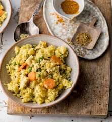 Curry de poulet et riz