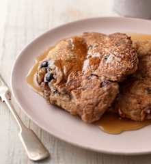 Walnut and Blueberry Bran Pancakes
