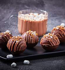 Bombas sorpresa de chocolate